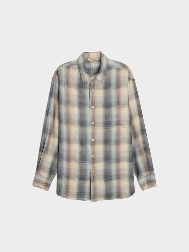 Super Light Wool Check Shirt | Auralee | 7017 REIGN