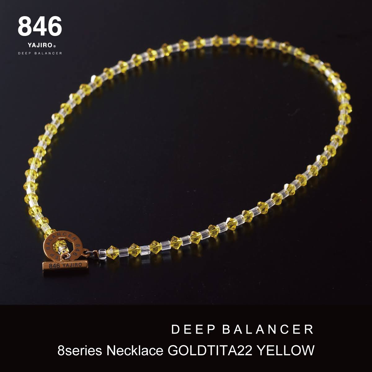スポーツネックレス〕8シリーズ ネックレス GOLD TITA22【YELLOW