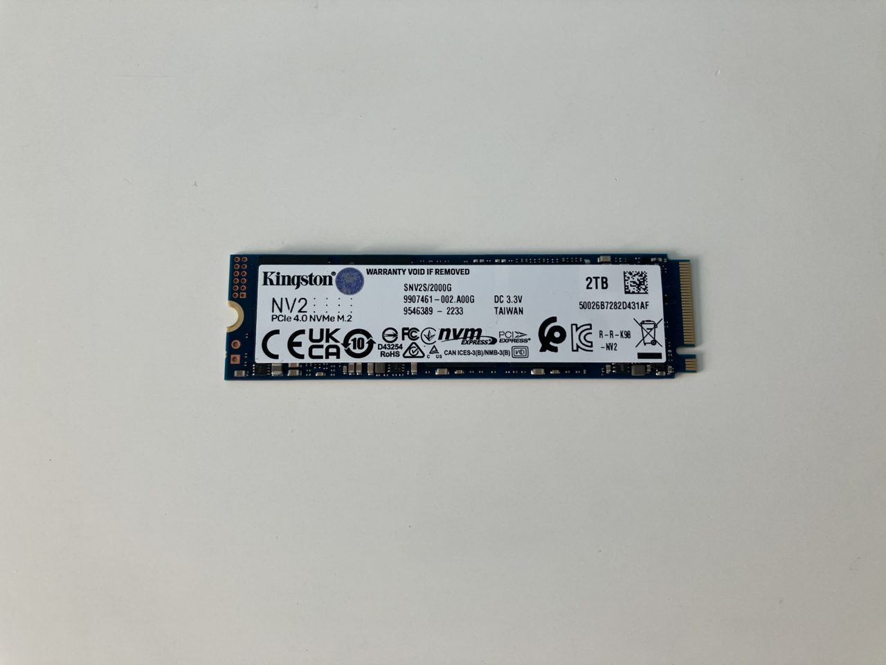 KingstonのエントリーモデルM.2 SSD NV2をレビュー | 4 Chunks