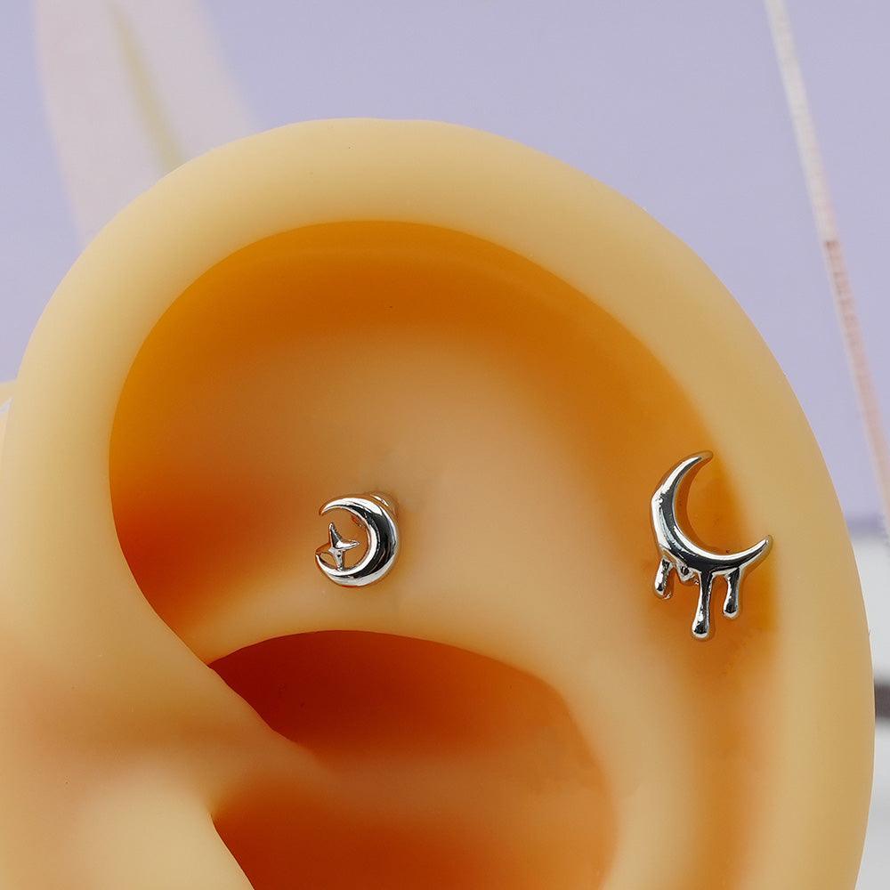 サージカル]三日月 みかづき ピアス(4Type) 16G 韓国アクセサリー