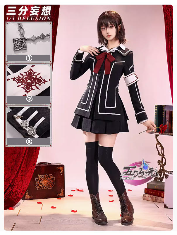 三分妄想 ヴァンパイア騎士 コスプレ 黑主優姫 衣装