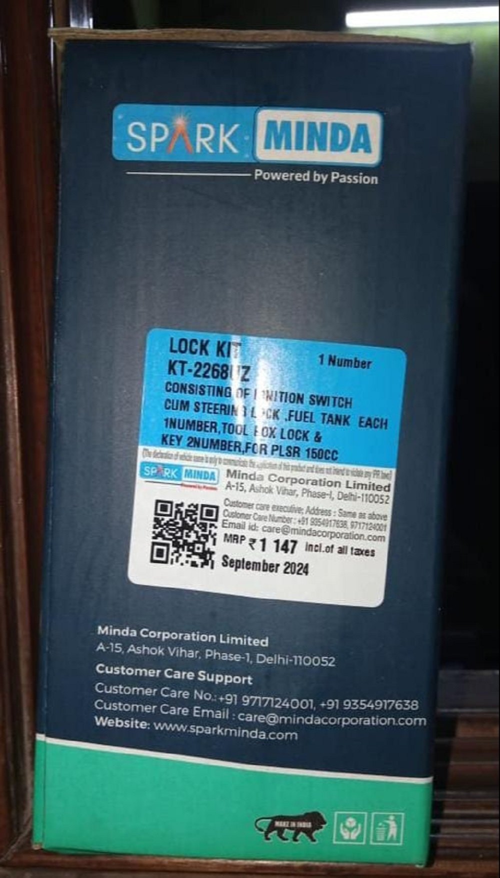 Sparx Minda Locks KT-2268UZ at ₹ 1147/piece | Safety Lock in