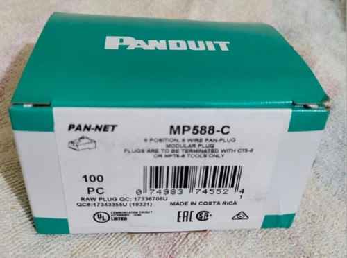 Cat6 PANDUIT MP588-C RJ45 CONNECTORS, Unshielded at ₹ 34/piece in