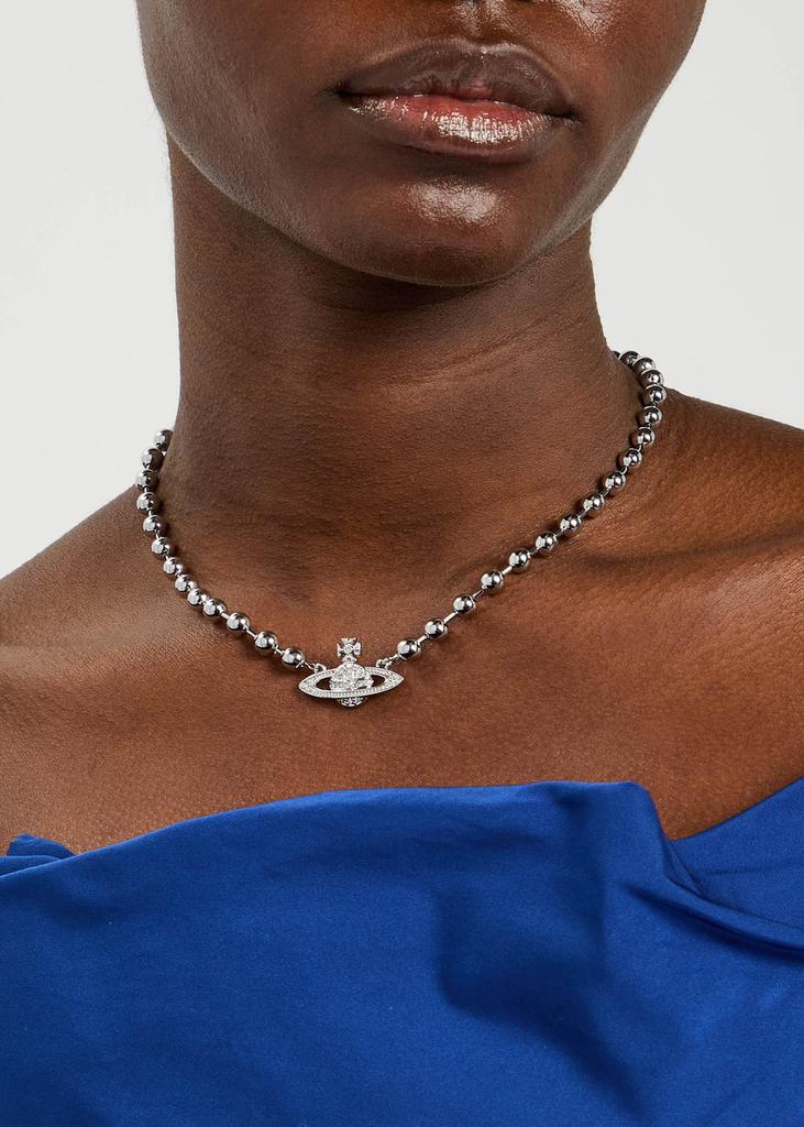 Vivienne Westwood Thames Mini Bas Relief orb necklace - Necklaces