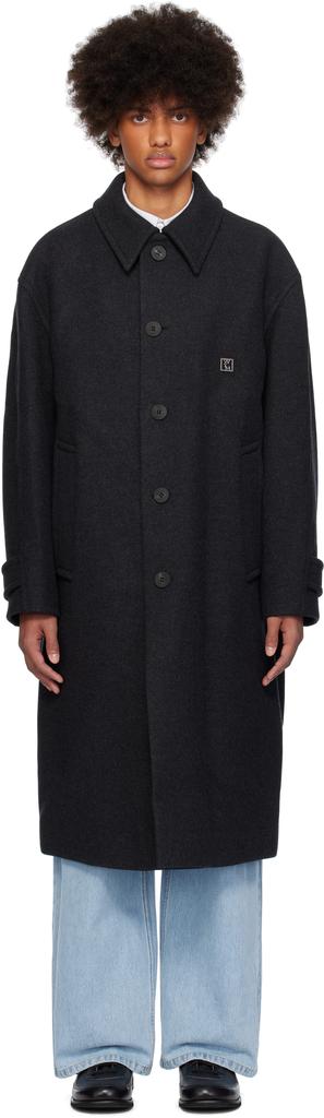 Gray Wool Balmacaan Coat – On Sale Now with Up to 58% Off