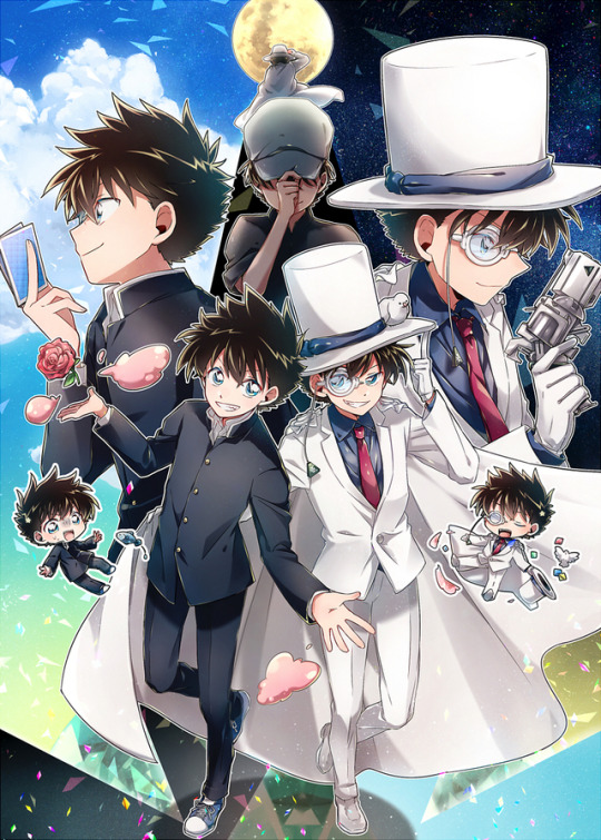 激レア】まじっく快斗 怪盗キッド 黒羽快斗 ストラップ 2点セット