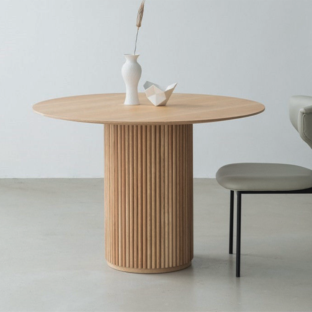 ウッドサークルテーブル 円形ダイニング おしゃれで省スペース – 6JOHAN