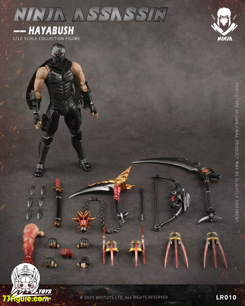 Brotoys 1/12 LR010 忍者 アサシン ファルコン 塗装済み可動フィギュア