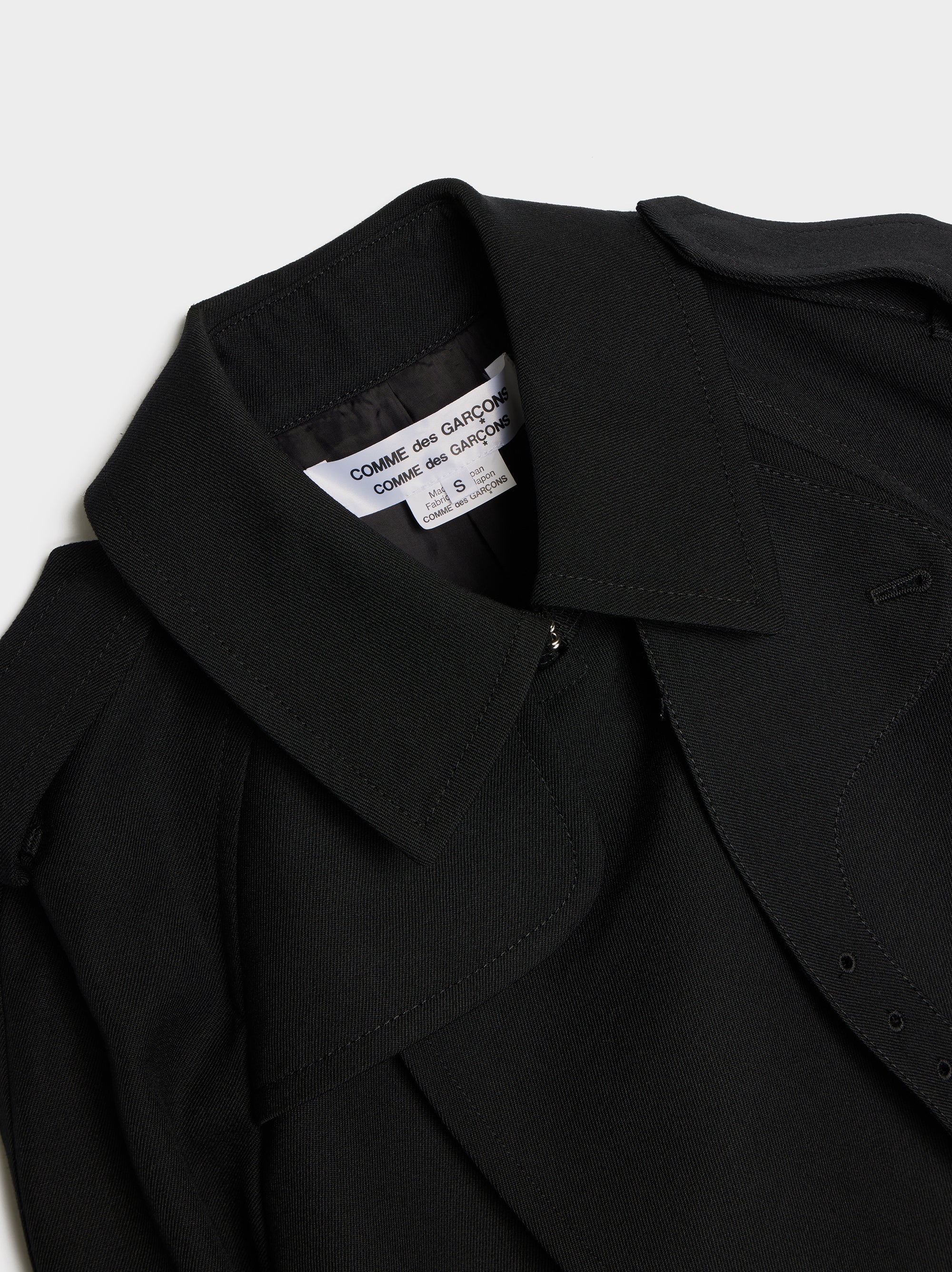 Thick Gabardine Belted Trench Coat | Comme des Garcons Comme Des