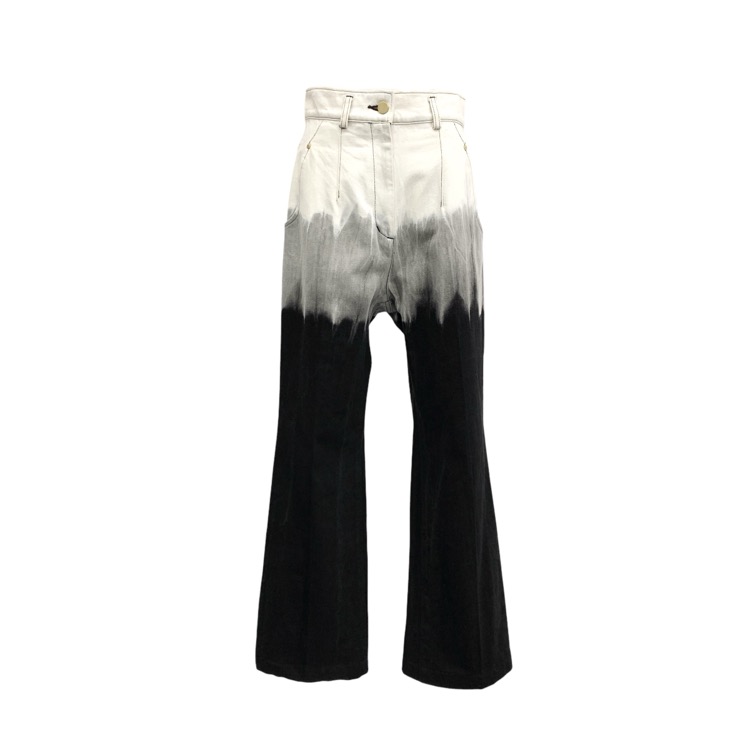 Mame Kurogouchi マメクロゴウチ Gradient Dye Flare Jeans MM24FW