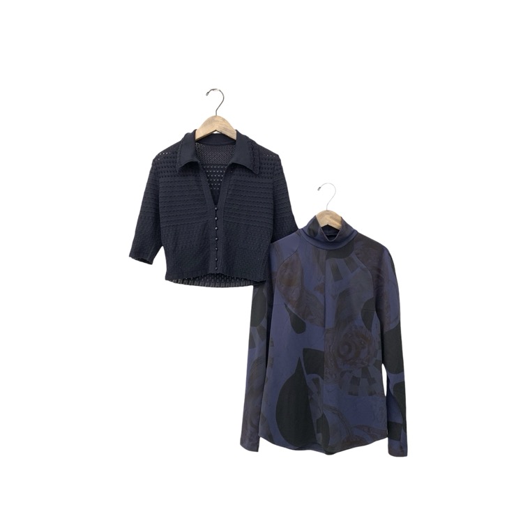 Mame Kurogouchi マメクロゴウチ Lace Knitted Top 透かしレースニット