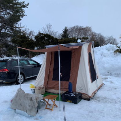 ホワイトダックのテントを実際に使っていただいた感想と画像を掲載します。