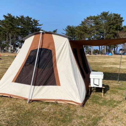 ホワイトダックのテントを実際に使っていただいた感想と画像を掲載します。