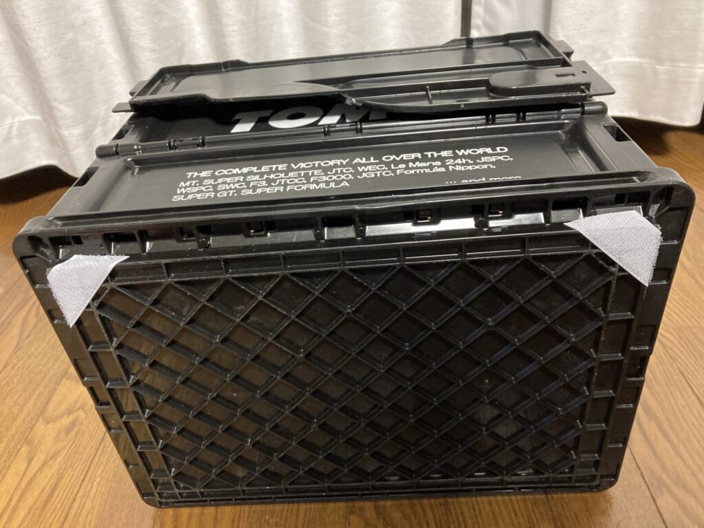 TOM'S折り畳みコンテナを使ってトランク内を整理してみた！（小技あり