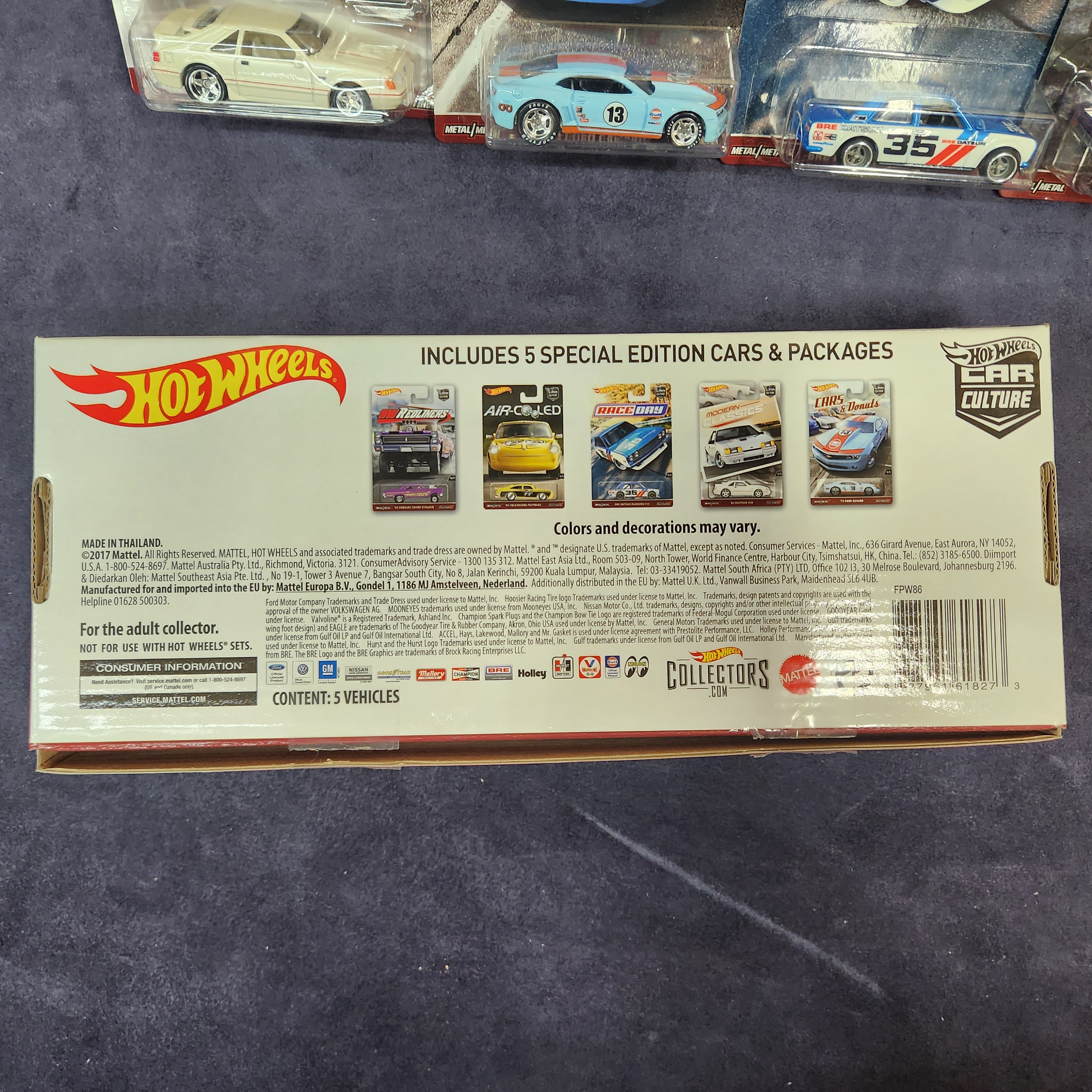 2017 Hot Wheels Car Culture Premium Box Set RLC Open Box Complete