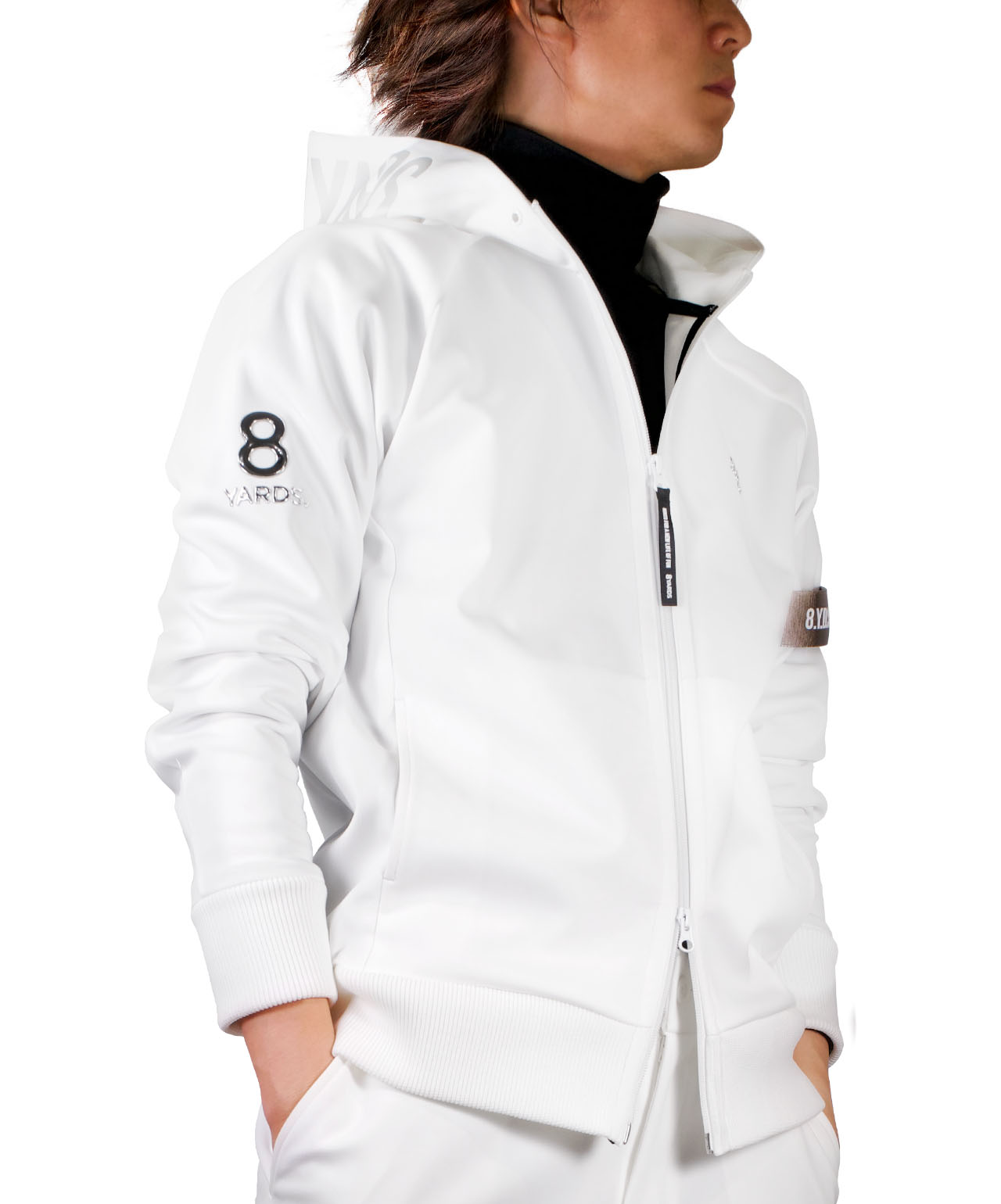 8YARDS / BIG HOODIE | White