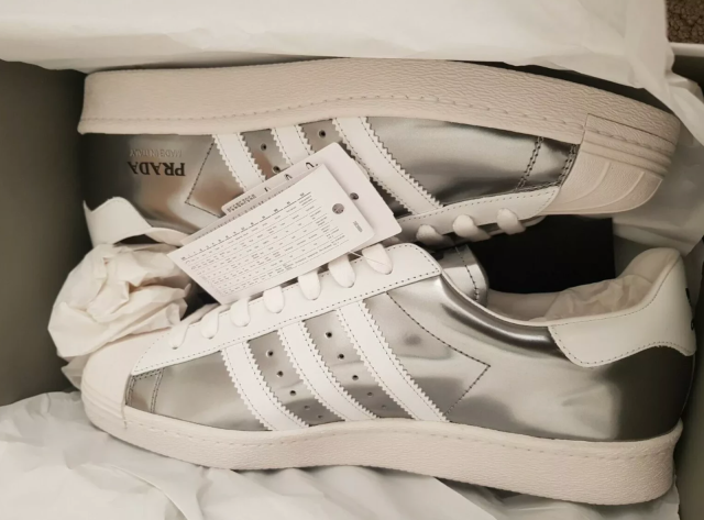 Adidas x Prada Superstar Metallic Silver size US 10 Men's | Kixify