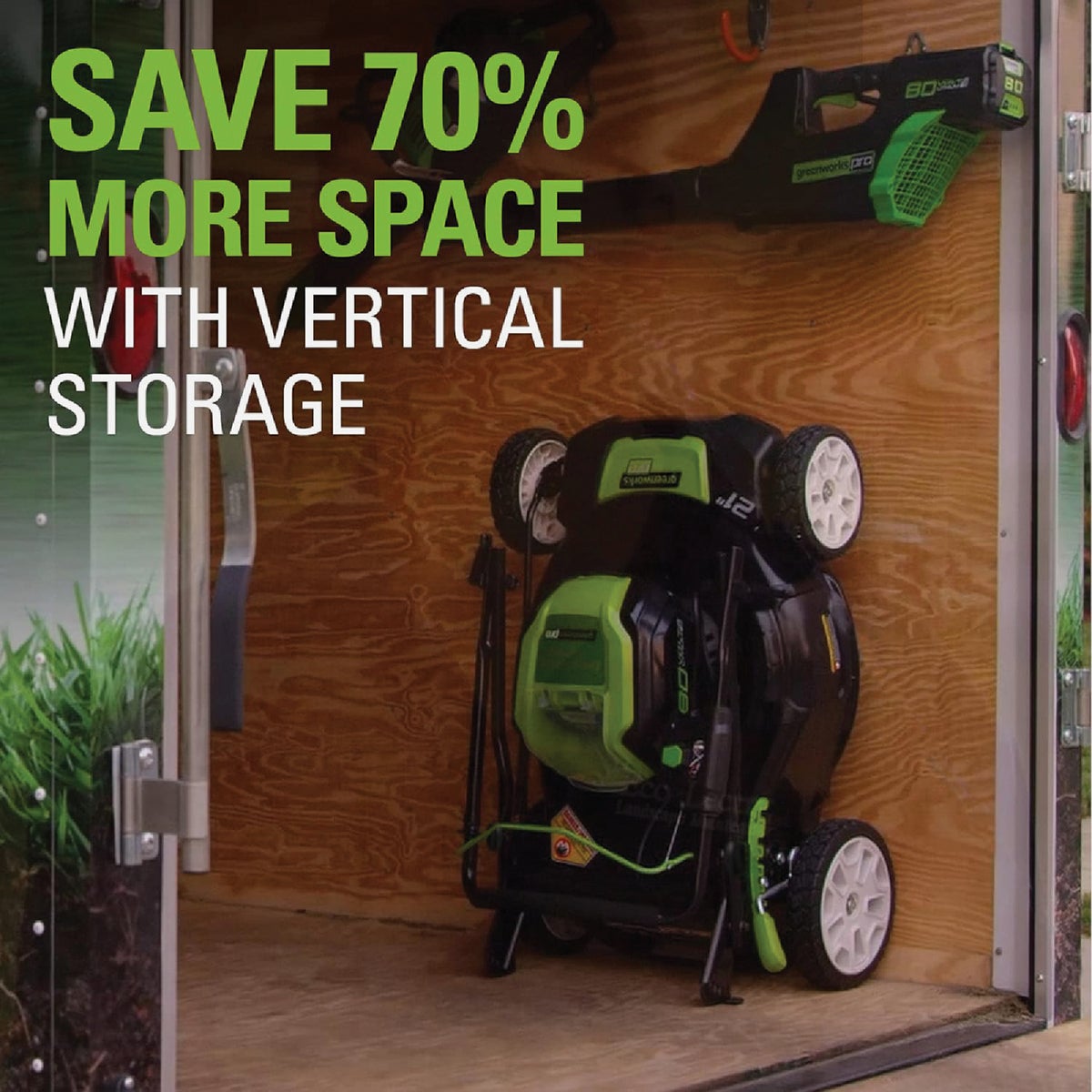 Greenworks 21 In. Push Lawn Mower with Dual Battery Ports and 4.0