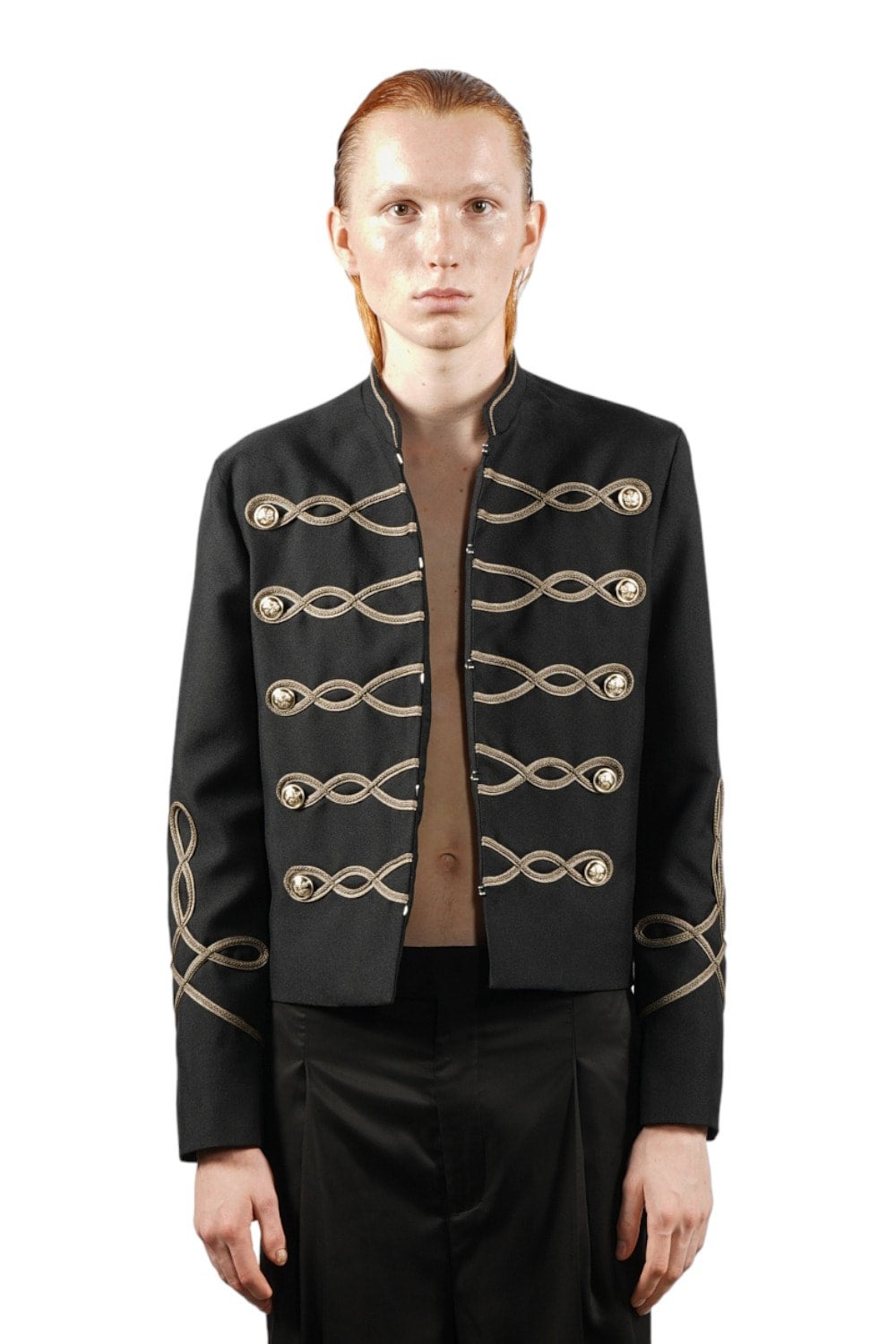 New Wave ブレーデッドナポレオンジャケット BLACK×GOLD | GALAABEND