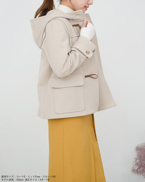 147_ichi_yon_nana】ウールショートダッフルコート｜小柄女性向け