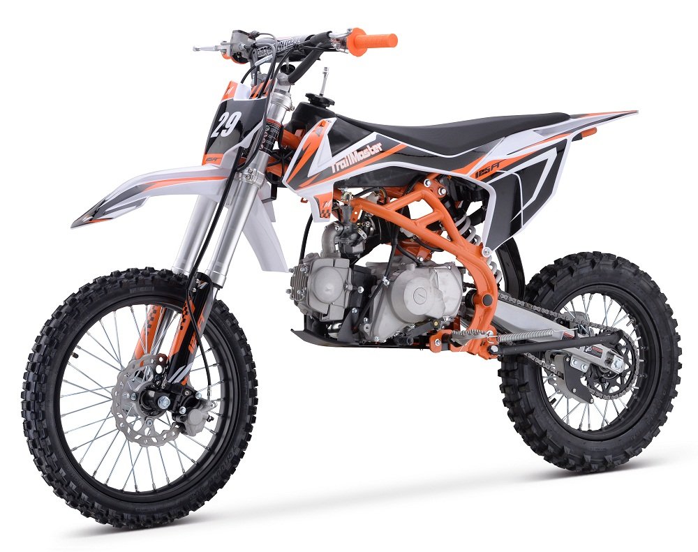 Trailmaster TM29 125cc Dirt Bike - 4-Gear Manual, Electric Start