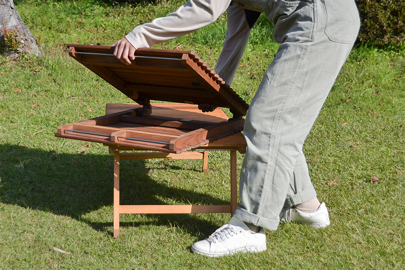 受注生産】2つ折りウォールナットテーブル KUROSON370Fの通販｜【196