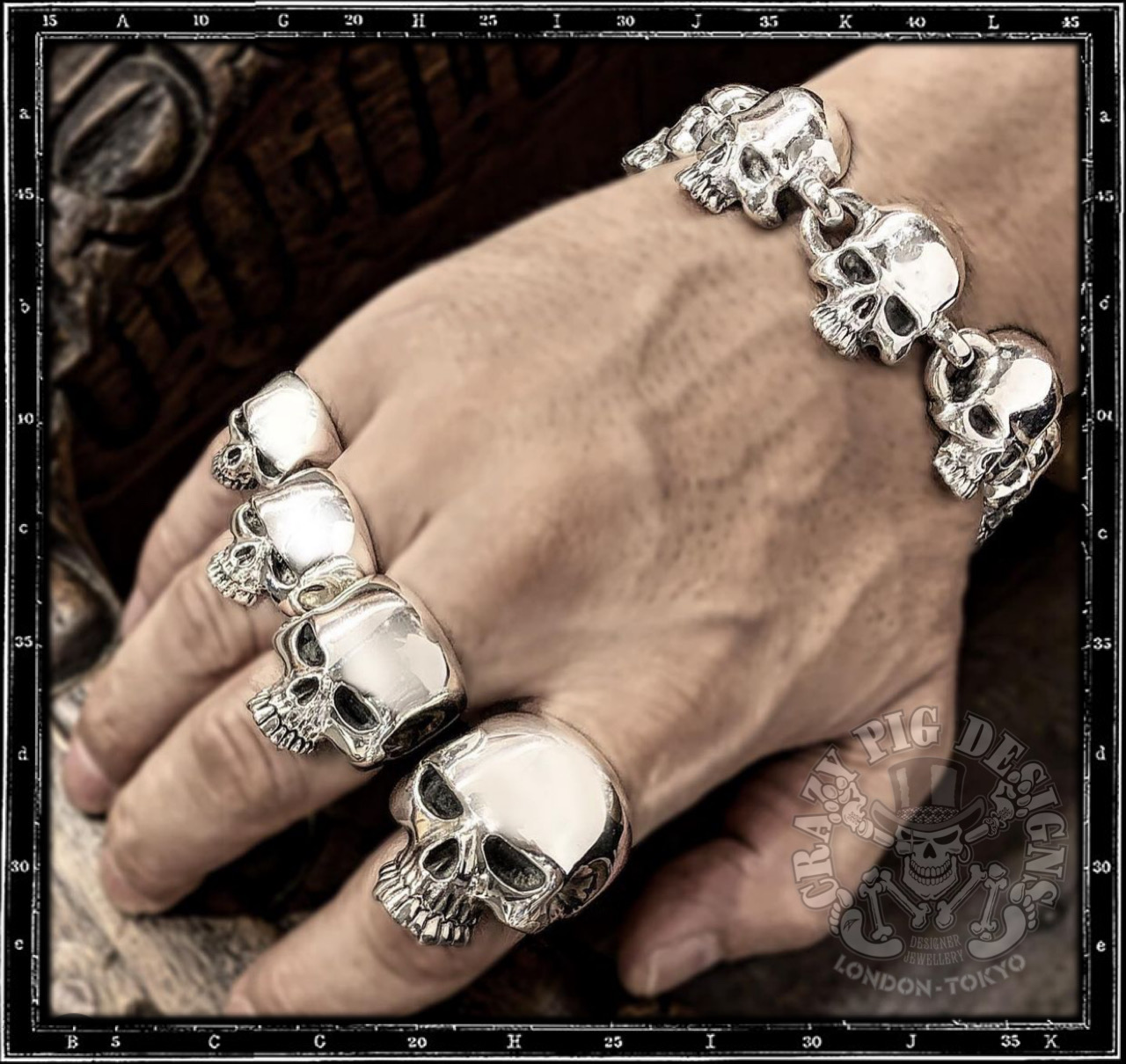 BLOG】名作スカルの豪華なブレスレット - CRAZY PIG DESIGNS