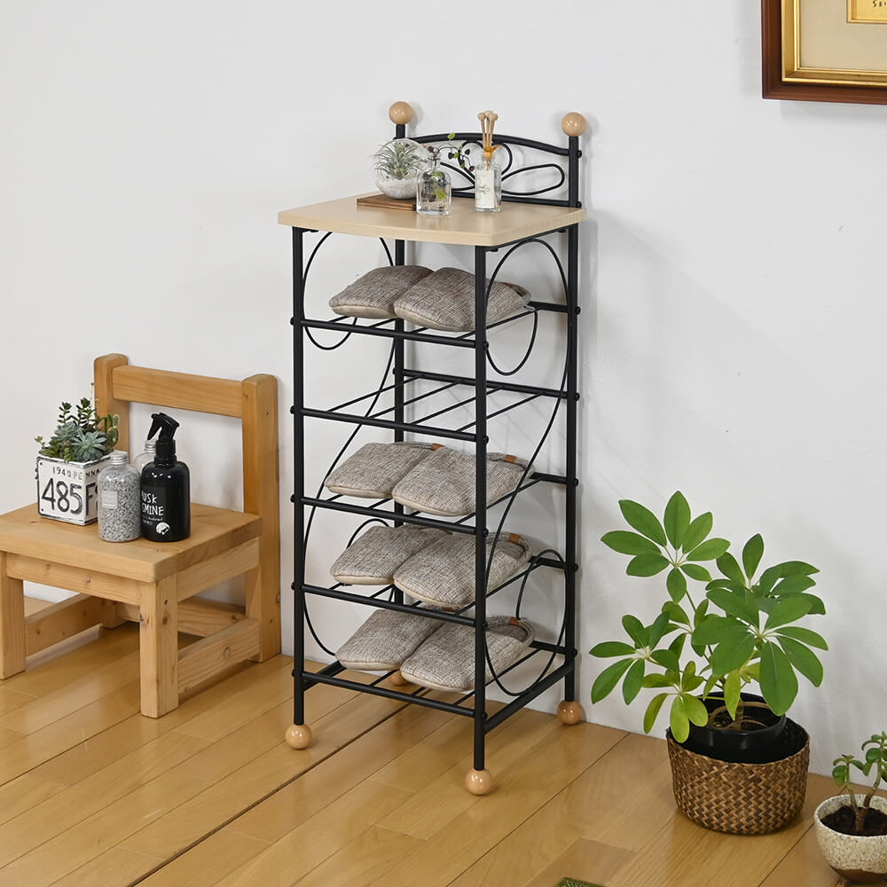 フクダクラフト スリッパラック棚式 RS-S2880 BK O｜うさマート