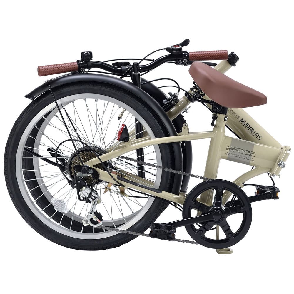 折畳自転車20・6段ギア MF202 カフェ｜うさマートジャパンサービス株式