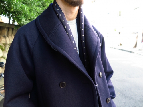 COMOLI CAVALIER MELTON COAT - 1LDK annex