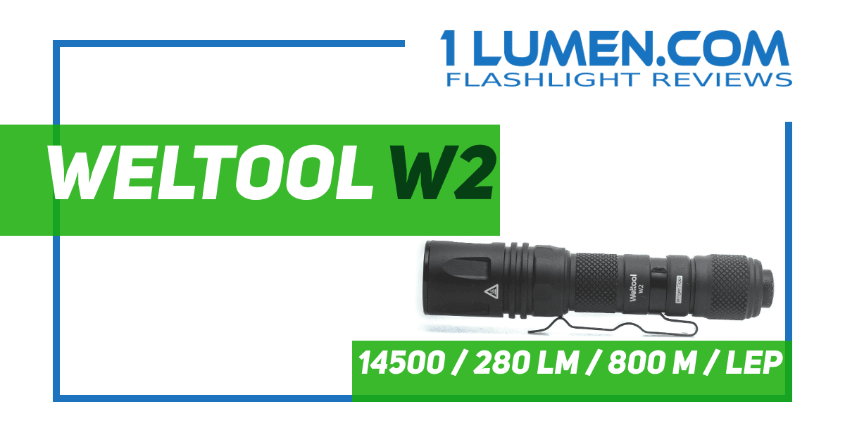 Weltool W2 review | Small SMD LEP flashlight with 160kcd | 1Lumen.com