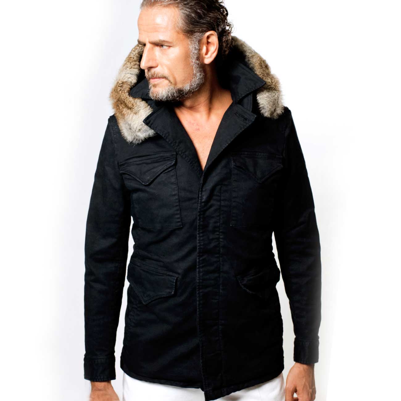 LEON x 1PIU1UGUALE3 M-43 jacket [black] | 1piu1uguale3 Osaka