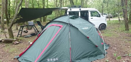 耐水圧11000mmのHusky(ハスキー)のFighter(ファイター)テントを使って