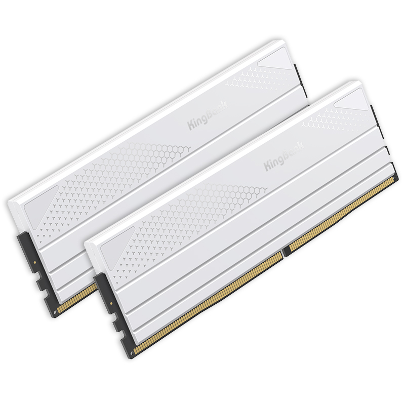 KINGBANK DDR5 White Heatsink UDIMM 6000MHz - 16G*2 - 金百达KINGBANK