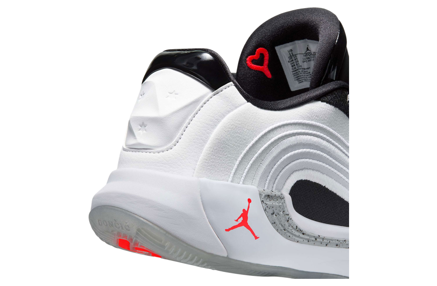 Jordan Luka 4 Black / Summit White / Bright Crimson - Aug 2025