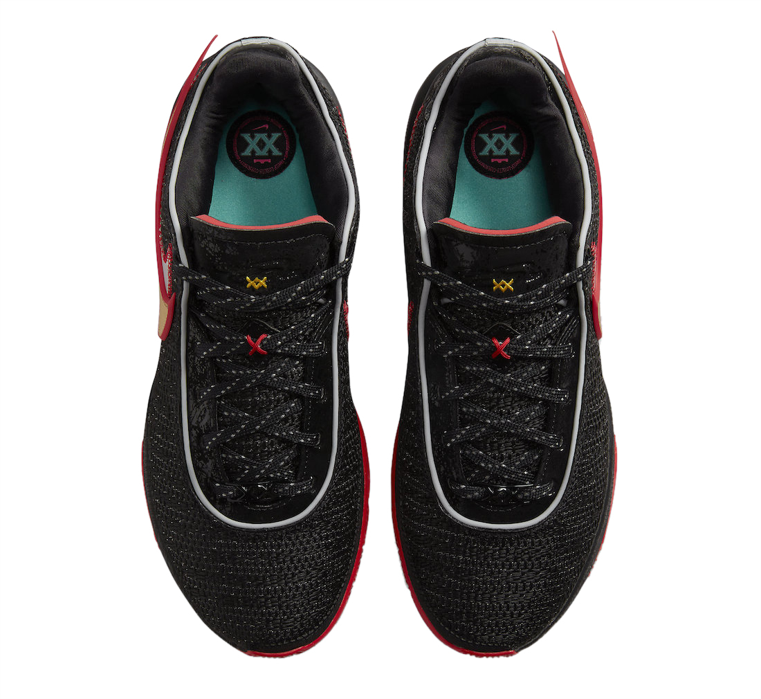 Nike LeBron 20 Black University Red - Nov 2022 - DJ5423-001