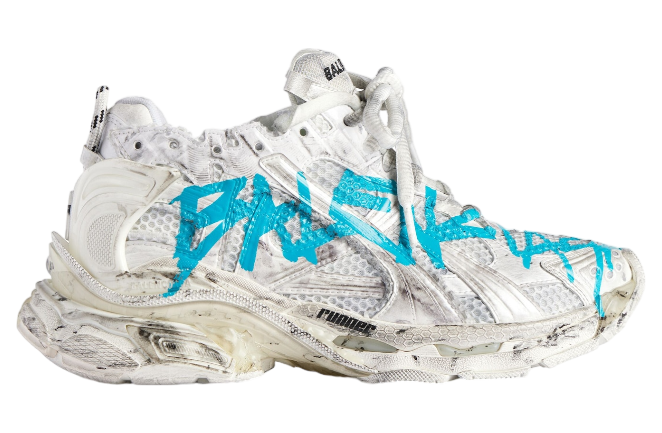 Balenciaga Runner Graffiti White / Blue - Sep 2024