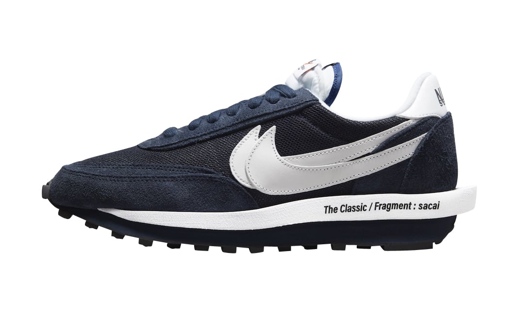 fragment x sacai x Nike LDWaffle Blackened Blue - Aug 2021