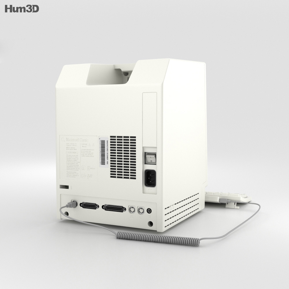 アップル マッキントッシュ クラシック コンピュータ 3Dモデル