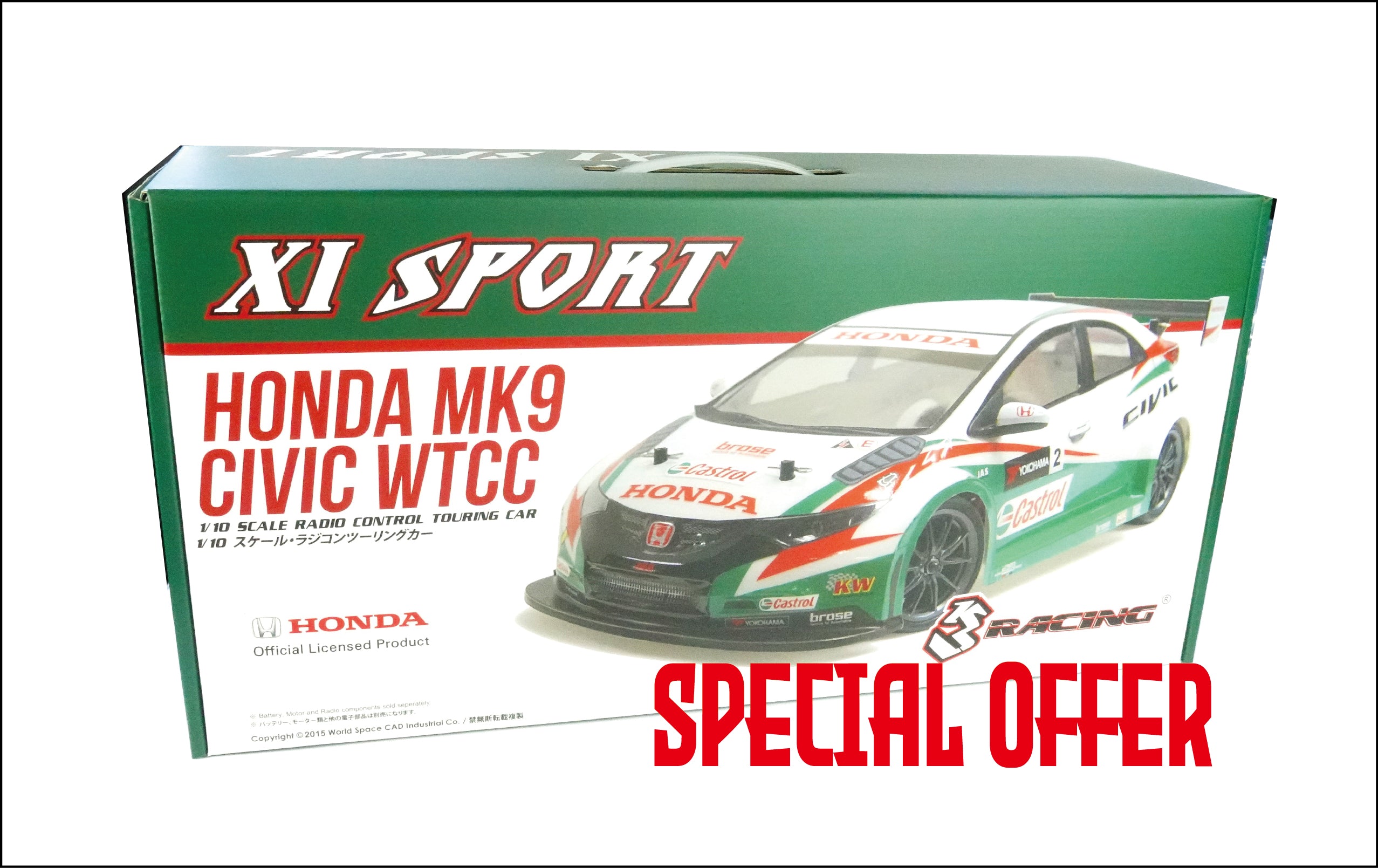 KIT-MK9XS 3RACING Sakura XI Sport 1/10 Touring & Honda Civic MK9