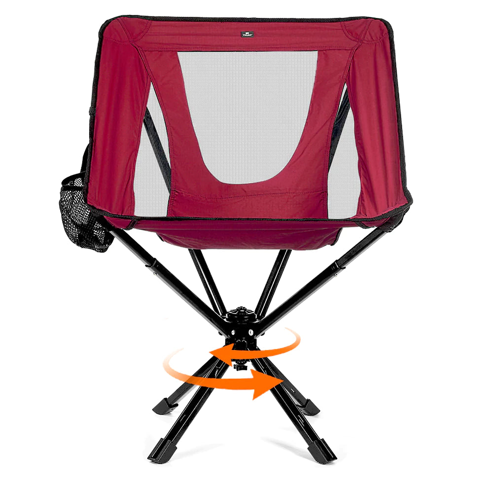 TCEK SwivelCore Portable Camping Chair – 180° Swivel & Adjustable