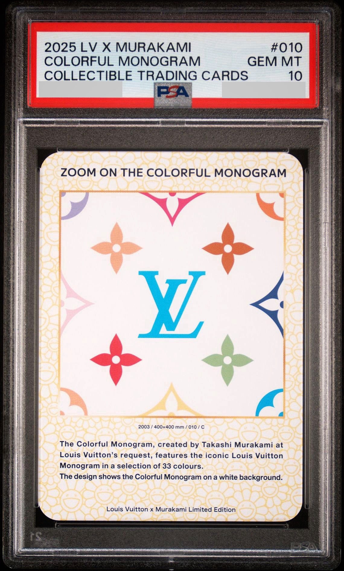 ZOOM ON THE COLORFUL MONOGRAMの PSA10