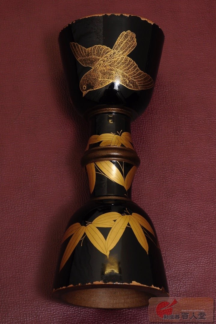 大鼓 (おおつづみ)胴 竹椋鳥蒔絵