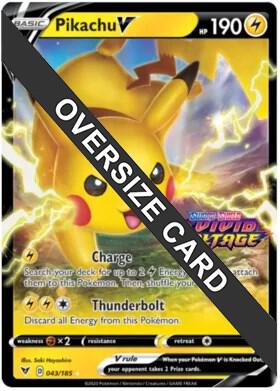Pikachu V - 043/185 (Vivid Voltage Stamped) - Jumbo Cards