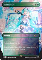 MTG 調和/Harmonize 英語版FOIL サインド 初音ミク SLD MTG 調和