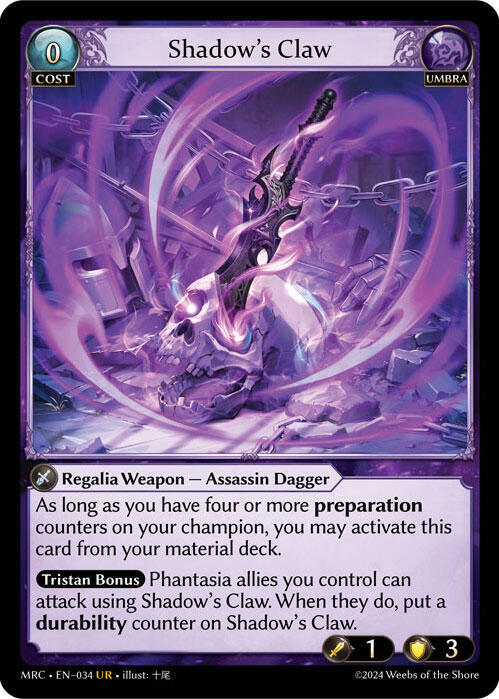 Shadow's Claw - Mercurial Heart - Grand Archive TCG - TCGplayer.com