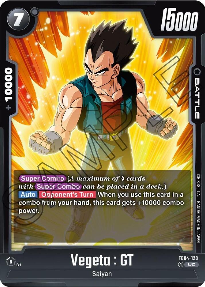 Vegeta : GT - Ultra Limit - Dragon Ball Super: Fusion World