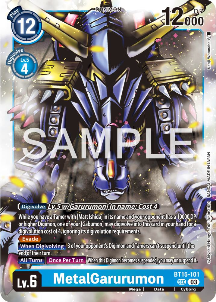 MetalGarurumon - Exceed Apocalypse - Digimon Card Game - TCGplayer.com