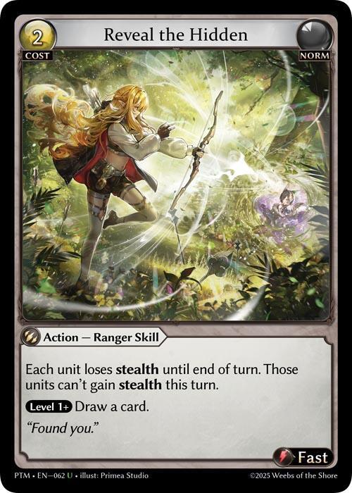 Reveal the Hidden (Curio Foil) - Phantom Monarchs - Grand Archive