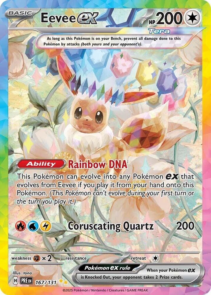 Eevee ex - 167/131 - SV: Prismatic Evolutions - Pokemon